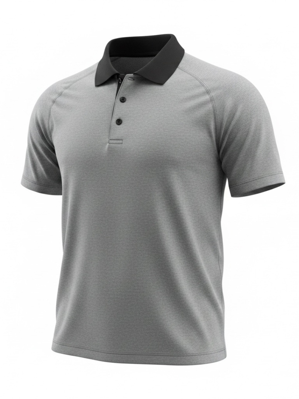 lululemon athletica Grey Polo with Black Collar